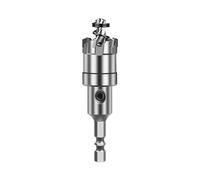 Mèche de scie cloche pour métal, carbures trempés, perçage, 22mm | La lame renforcée en carbure permet un perçage précis dans les feuilles d ' aluminium en acier inoxydable et une