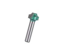 Mèche de toupie dure à double angle R, tige de 8 mm, lisse, 16mm | Mèche de routeur dure d ' angle Double R hautes pour la gravure sur bois, la coupe de fente propre et la