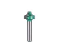 Mèche de toupie dure à double angle R, tige de 8 mm, lisse, 18mm | Mèche de routeur dure d ' angle Double R hautes pour la gravure sur bois, la coupe de fente propre et la