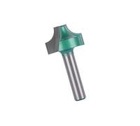Mèche de toupie dure à double angle R, tige de 8 mm, lisse, 25mm | Mèche de routeur dure d ' angle Double R hautes pour la gravure sur bois, la coupe de fente propre et la