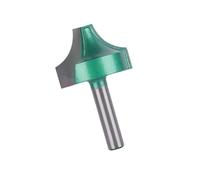 Mèche de toupie dure à double angle R, tige de 8 mm, lisse, 35mm | Mèche de routeur dure d ' angle Double R hautes pour la gravure sur bois, la coupe de fente propre et la