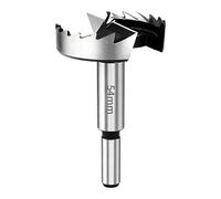 Mèche Forstner de 54 mm (2-1/8 po), mèches à plusieurs dents, scie cloche en acier au carbone 45, accessoire de perçage à coupe rapide pour le travail du bois, le contreplaqué et le plastique
