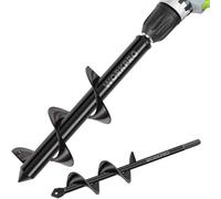 WORKPRO Lot de 2 tarières de jardin pour perceuse à main sans fil - 8 x 30 cm et 4 x 22 cm
