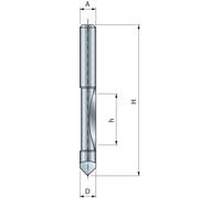 Mèche pour défonceuse avec guide pour panneau FREUD - Ø8 H19/75 Q8 Z1 - F03FR01665 -26-10008P