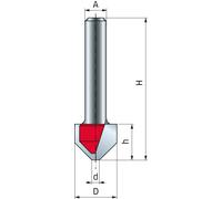 Mèche rainurer en V FREUD 2 tranchants - Pour le pliage de panneaux ACM - F03FR