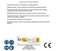 Mèche SDS Max 4 Têtes 25x600 mm - Acier - Norme Professionnelle - Performance et Durabilité - D-Work