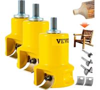 Mèches à tourillonner Forstner 25,4 & 38 mm & 50,8 mm, 2 lames Mèches à tourillonner Forstner Bit Kit de mèches à tourillonner pour lits de poutres, balustrades de poutres, clôtures de poutres, tables
