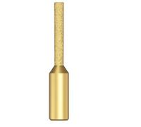 Mèches de routeur en diamant, couture brasée dorée, couteau droit, fraise for marbre, pierre, granit, Machine découpage(12.7x6x75mm)