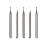 Mèches de toupie CNC tige de 0,3 cm, fraise en bout CNC, diamètre de coupe de 0,3 cm, fraise à bec plat en carbure de bide, deux cannelures, ensemble d'outils de fraisage en spirale pour bois, PVC