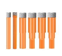 Mèches diamant carrelage acier - 9 pièces