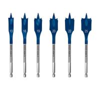 Mèches plates BOSCH 2608900333 Self Cut Speed set de 6 pièces 13 16 19 20 22 25 mm