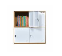 MECOLOR 4.6.9 Portes Armoire de Bureau en métal employés utilisant de Petits casiers Chambre Cube casier, Salon et casier Scolaire, casier à la Maison Armoire de Rangement pour Enfants (White,4D)