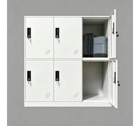 MECOLOR 4.6.9 Portes Armoire de Bureau en métal employés utilisant de Petits casiers Chambre Cube casier, Salon et casier Scolaire, casier à la Maison Armoire de Rangement pour Enfants(Full White,6D)