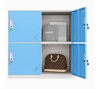 MECOLOR 4.6.9 Portes Armoire de Bureau en métal employés utilisant de Petits casiers Chambre Cube casier, Salon et casier Scolaire, casier à la Maison Armoire de Rangement pour Enfants (Blue,4D)