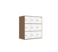 MECOLOR 4.6.9 Portes Armoire de Bureau en métal employés utilisant de Petits casiers Chambre Cube casier, Salon et casier Scolaire, casier à la Maison Armoire de Rangement pour Enfants (White,9D)