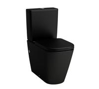 Meda cuvette au sol silent flush ss bride sh sv noir mat 680x360x430 - LAUFEN H8241117162311