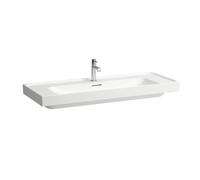 Meda lavabo mural ou à poser sur meuble blanc 1200x460x80 mm - LAUFEN H8141110001111