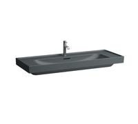 Meda lavabo mural ou à poser sur meuble graphite mat 1200x460x80 mm - LAUFEN H8141117581581
