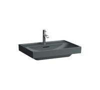 Meda lavabo mural ou à poser sur meuble graphite mat 650x460x80 mm - LAUFEN H8101147581121