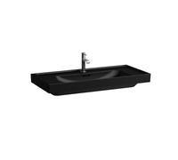 Meda lavabo mural ou à poser sur meuble noir mat 1000x460x80 mm - LAUFEN H8101197161121