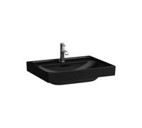 Meda lavabo mural ou à poser sur meuble noir mat 600x460x80 mm - LAUFEN H8101137161091