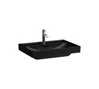 Meda lavabo mural ou à poser sur meuble noir mat 650x460x80 mm - LAUFEN H8101147161111