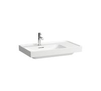 Meda lavabo mural ou à poser sur meuble tablette à droite blanc lcc 800x460x80 - LAUFEN H8171164001041