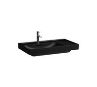 Meda lavabo mural ou à poser sur meuble tablette à droite noir mat 800x460x80 mm - LAUFEN H8171167161091