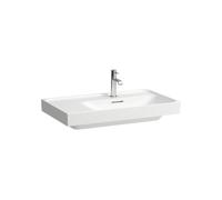 Meda lavabo mural ou à poser sur meuble tablette à gauche blanc 800x460x80 mm - LAUFEN H8171150001041