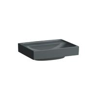 Meda lave-mains mural ou à poser sur meuble graphite mat 450x350x80 mm - LAUFEN H8151117581091