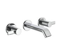 Meda mélangeur de lavabo mural 3 trous bec fixe 150 mm chromé - LAUFEN HF506624100000