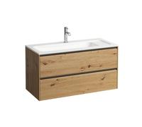 Meda meuble 1000 2t pour lavabo marbond 814118 chêne sauvage 970x440x505 - LAUFEN H4216920112671
