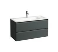 Meda meuble 1000 2t pour lavabo marbond 814118 gris traffic 970x440x505 - LAUFEN H4216920112661