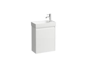 Meda meuble 460 1p charnières à d pour lave-mains 815113 blc mat 435x220x515 - LAUFEN H4215520112601