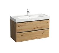 Meda meuble sous lavabo 1000 2t pour lavabo 810119 chêne sauvage 985x450x515 mm - LAUFEN H4216220112671