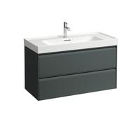 Meda meuble sous lavabo 1000 2t pour lavabo 810119 gris traffic 985x450x515 mm - LAUFEN H4216220112661