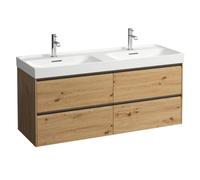 Meda meuble sous lavabo 1300 2t pour lavabo 814112 chêne sauvage 1285x450x515 mm - LAUFEN H4216440112671