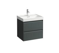 Meda meuble sous lavabo 600 2t pour lavabo 810113 gris traffic 585x450x515 mm - LAUFEN H4215720112661