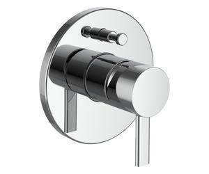 Meda mit bain-douche à enc avec simibox avec inverseur clapet ar chromé - LAUFEN HF506689100000