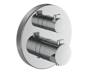 Meda mit bd thermostatique à enc avec simibox avec inverseur clapet ar chromé - LAUFEN HF506687100000