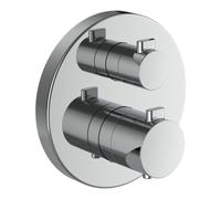 Meda mitigeur de douche thermostatique à encastrer avec simibox chromé - LAUFEN HF506676100000