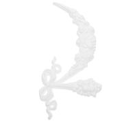 Médaillon de Plafond pour Plafonnier, Décoration Blanche Style européen | Plastique Ps Finition Effet Plâtre, Pose DIY sans Électricien, Embellit Lustres et Lampes Affleurantes au Salon