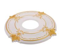 Médaillon Décoratif pour Plafonnier, Style Vintage, Finition Plâtre | Ouverture 10 × 10 × 10cm, Installation Homogène, Renforce la Structure du Plafond dans Salons et Salles à Manger
