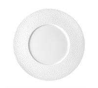 Médard de Noblat Baghera 6 assiettes présentation 29 cm porcelaine, blanche