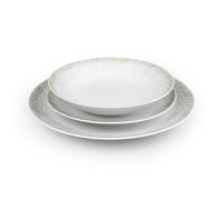 MEDARD DE NOBLAT Byblos service 18 assiettes, porcelaine, blanche