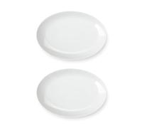 MEDARD DE NOBLAT Côme lot de 2 raviers 26 x 15 cm, porcelaine, blanche