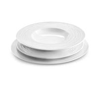 MEDARD DE NOBLAT Lago service 18 assiettes, porcelaine, blanche