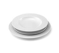 Médard de Noblat Urban service 18 assiettes, porcelaine, blanche