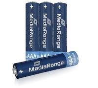 MediaRange Piles AAA MRBAT101 Alcalines 1,5 V non-rechargeables Lot de 4