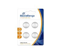 Mediarange Piles bouton lithium CR2032 - Lot de 4